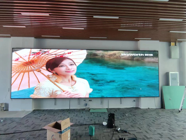 丹阳P1.53led小间距屏安装案例